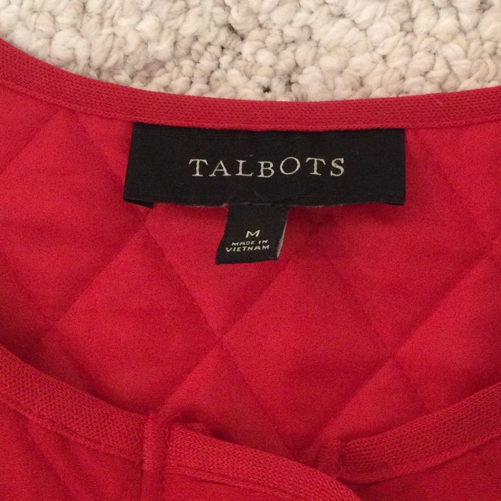 - Talbots Quilted Red Jacket Medium - Picture 7 of 10